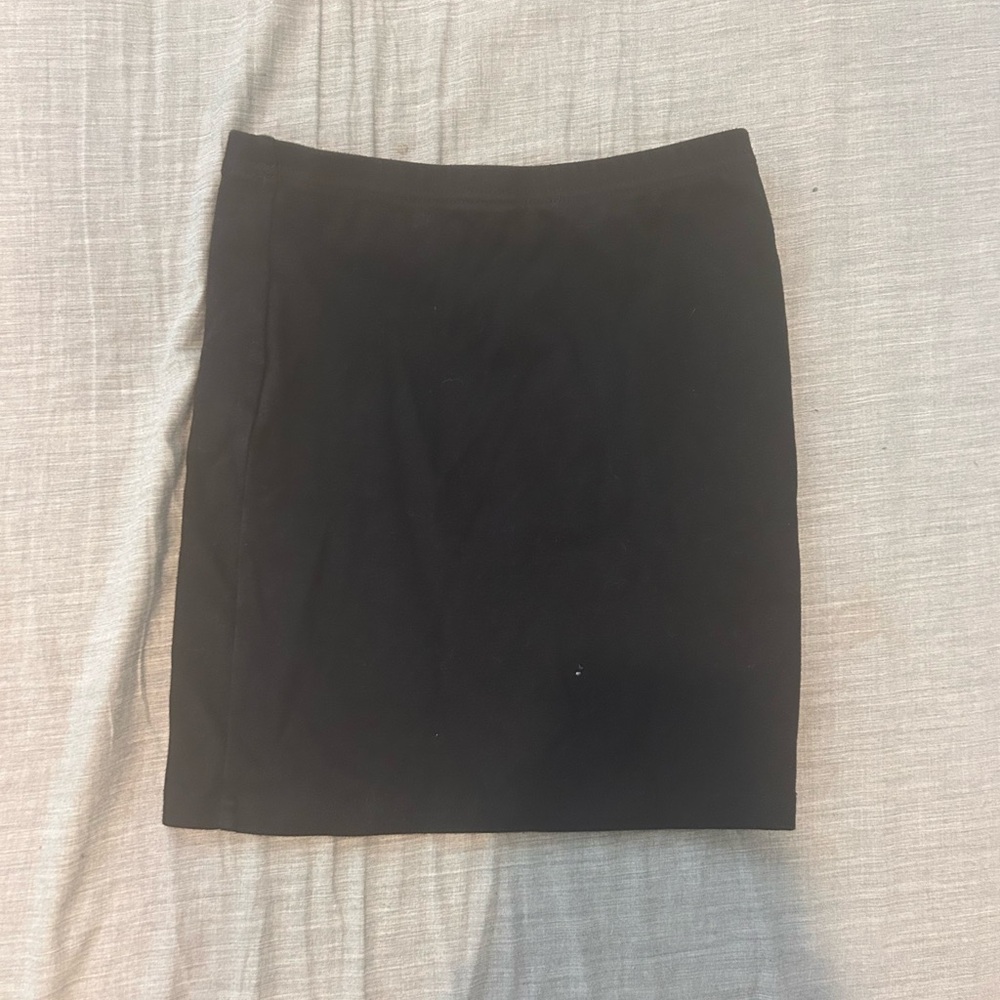 Black mini skirt